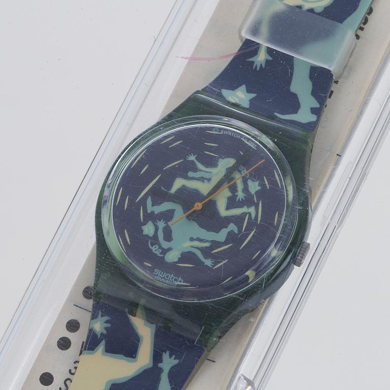 Swatch, Crash, wristwatch, 34 mm.