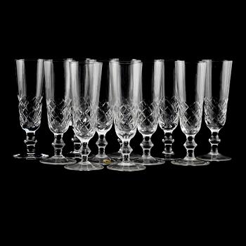 CHAMPAGNEGLAS, 11 st, Reijmyre, 1900-talets andra hälft.