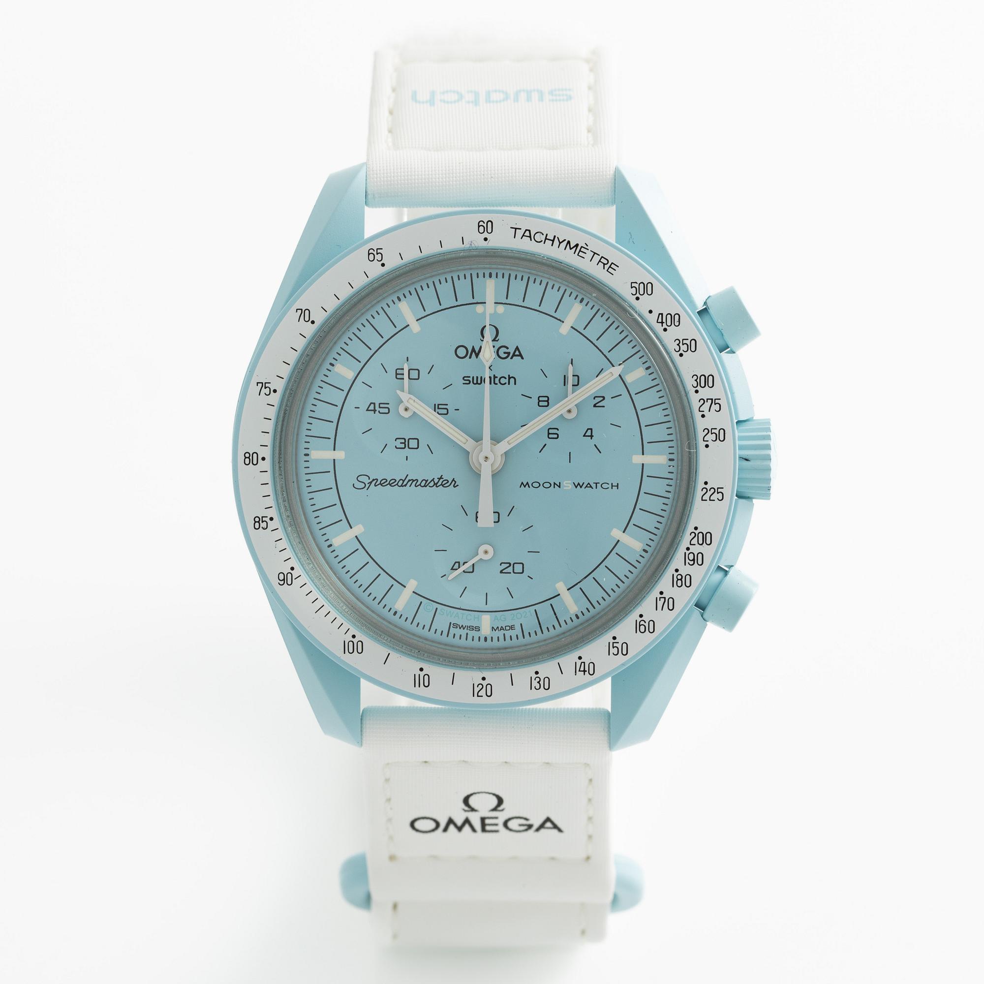 Omega/Swatch, MoonSwatch, "No Reserve", collection of 14 pcs, chronograph, wristwatches, 42 mm.