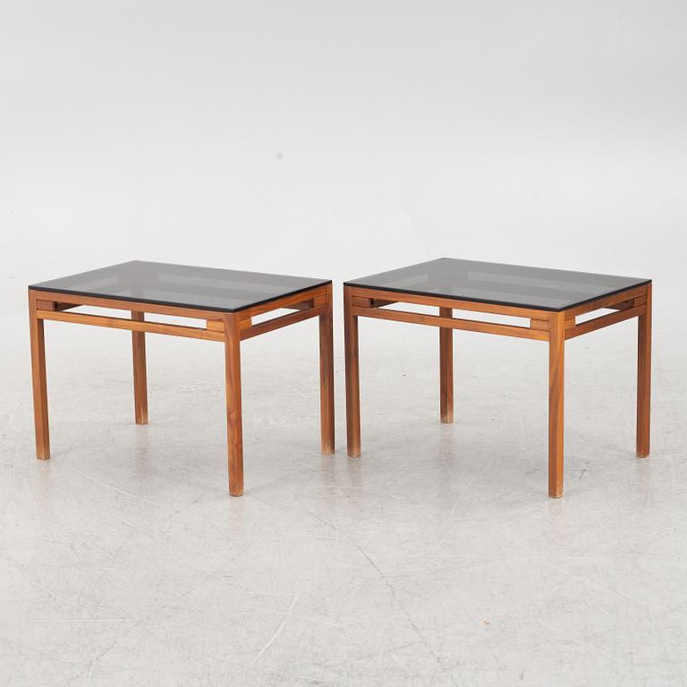 A coffee table and two side tables, second half of the 20th century.