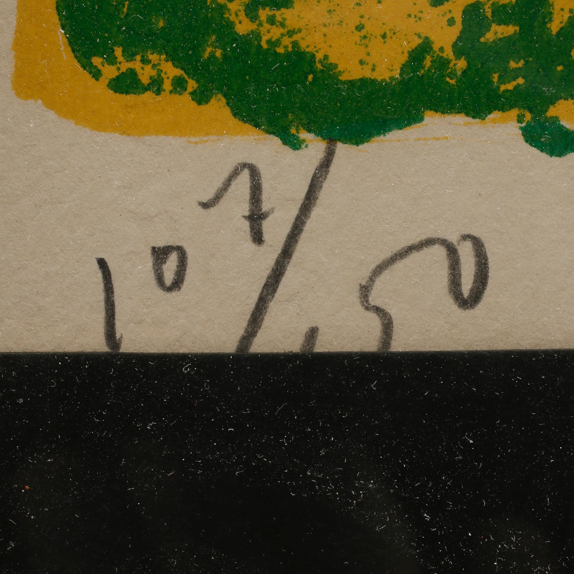 BENGT LINDSTRÖM, färglitografi. Signerad och numrerad 107/150.