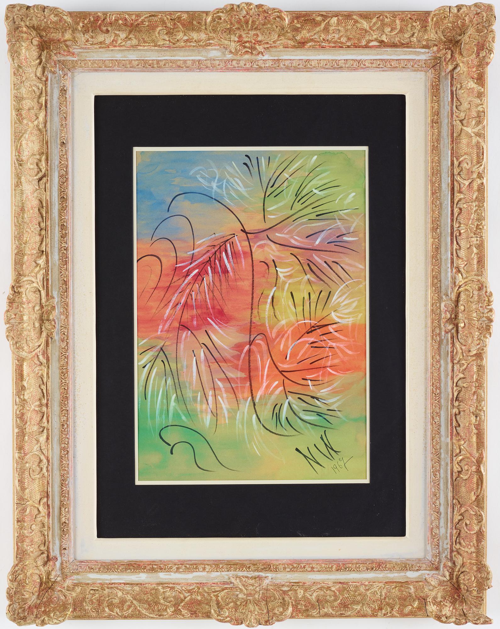 NELL WALDEN, mixxed medio on paper, signed and dated -67.