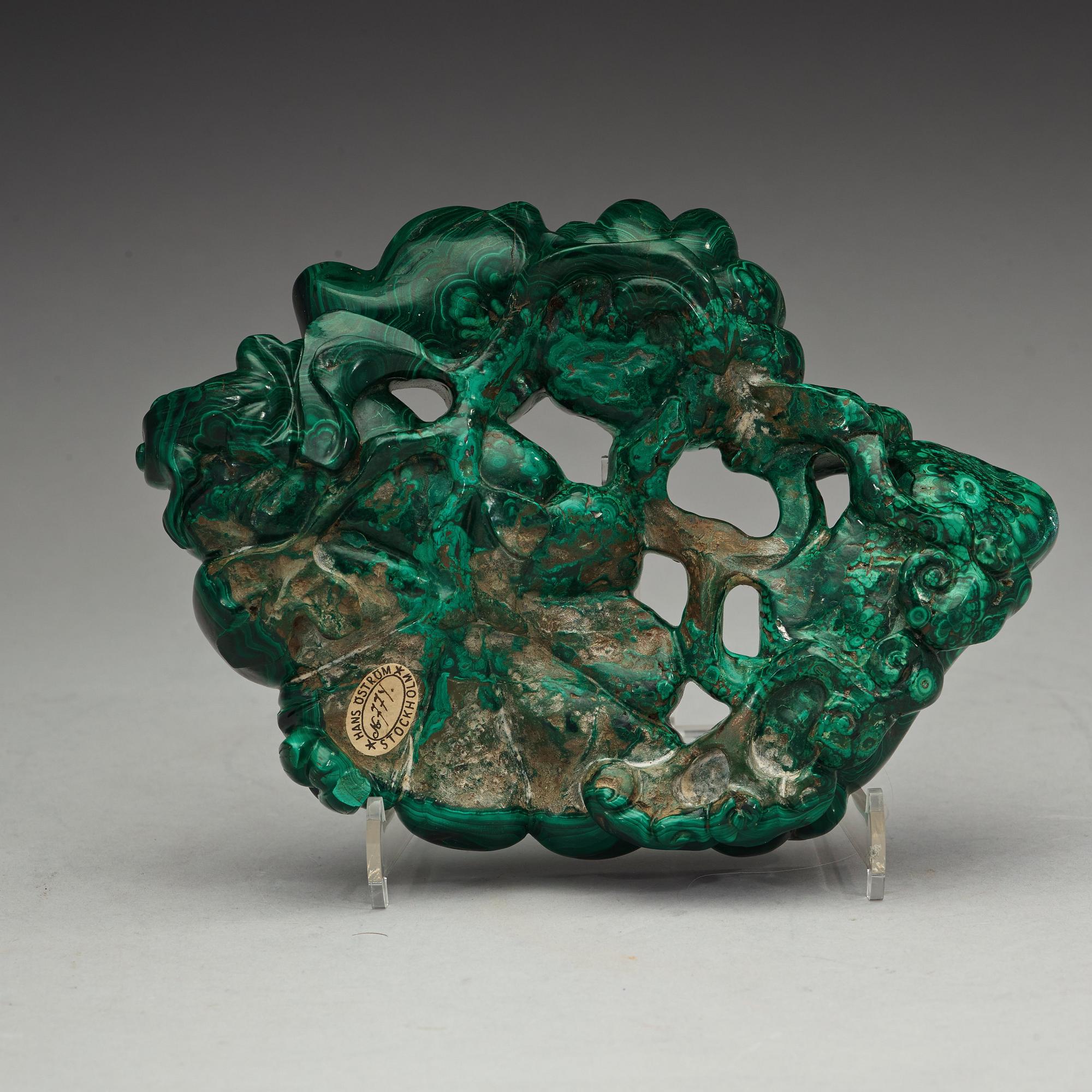 PENSELBAD, malakit. Qingdynasty (1664-1912).