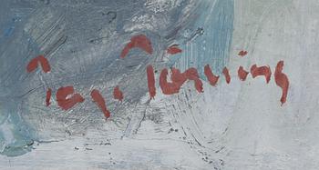 TAGE TÖRNING, olja på duk, signerad.