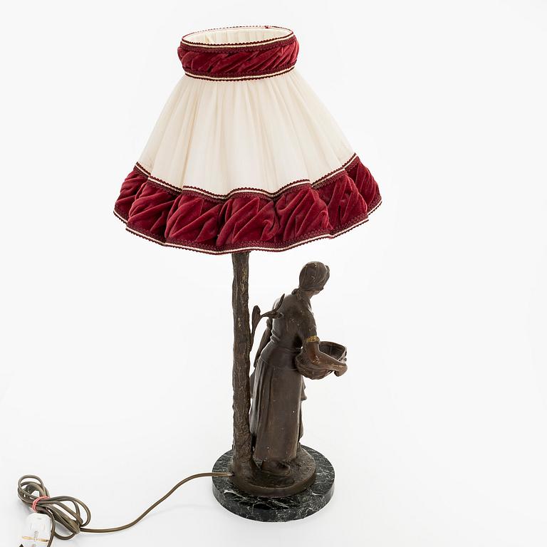 Bordslampa, Centraleuropa, sekelskiftet 1800/1900.