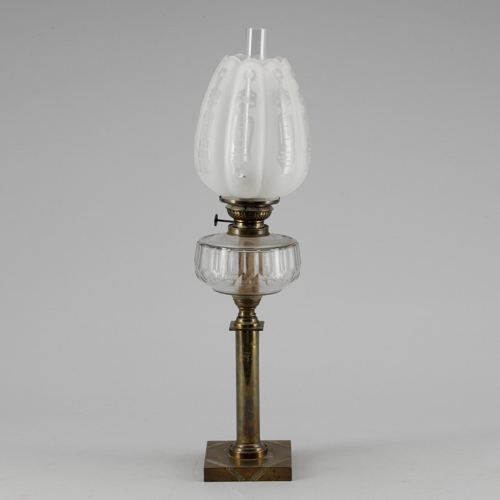 FOTOGENLAMPA, mässing, 1900-talets början.