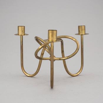 LJUSSTAKE, mässing, "Vänskapsknuten", Josef Frank, Svenskt Tenn.