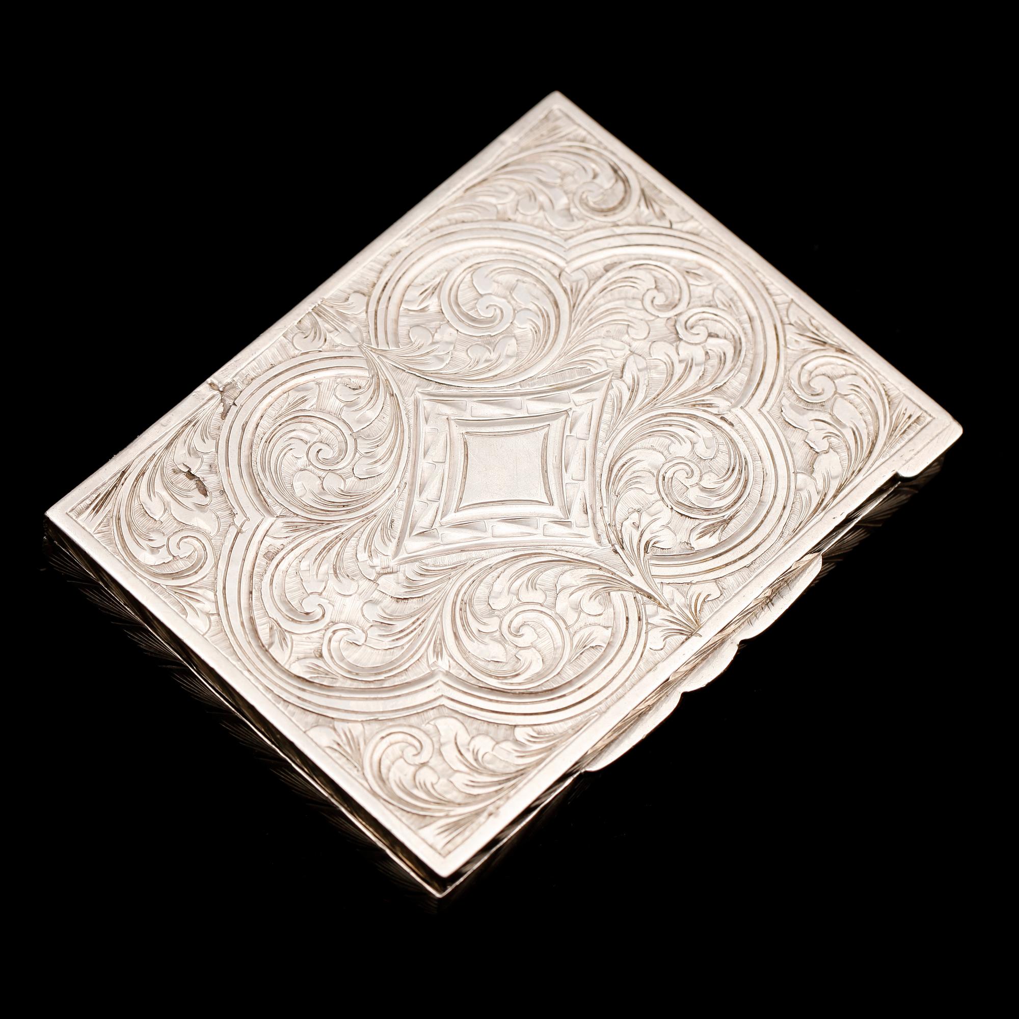 DOSA, silver, med 13 fasettslipade ametister, 1900-talets första hälft. Total vikt ca 112 g.
