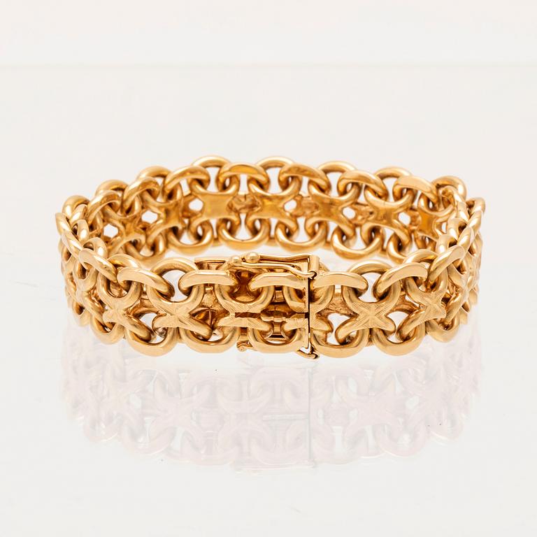 Bracelet x-link 18K gold.