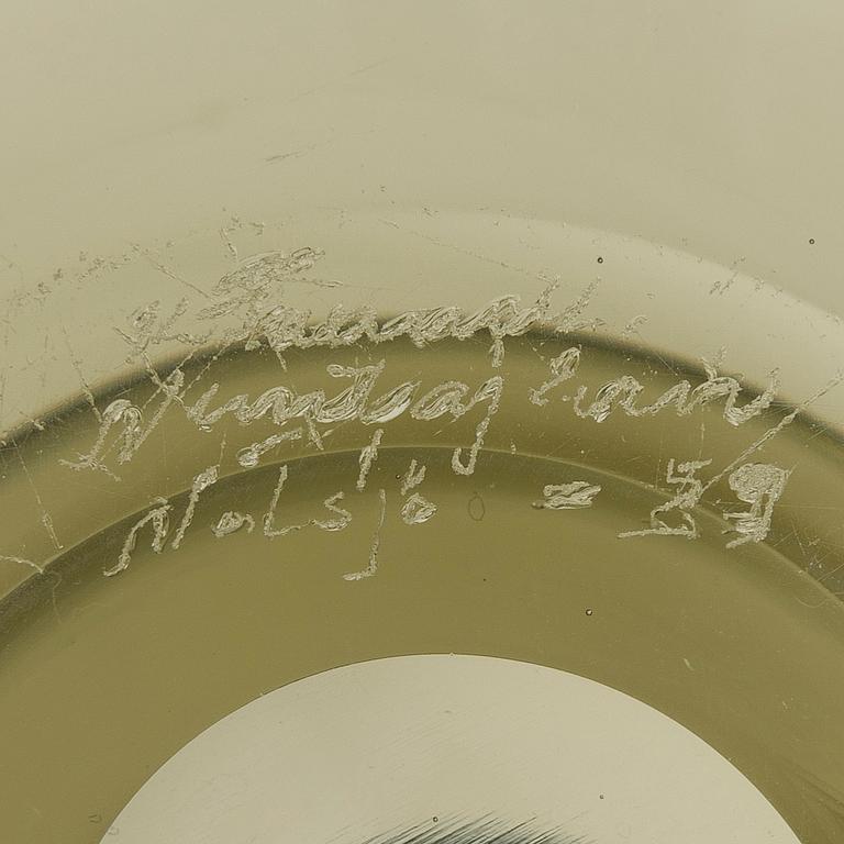 Kaj Franck, a decanter 'The Bells of Kremlin', signed K. Franck, Nuutajärvi, Notsjö -59 and -61.