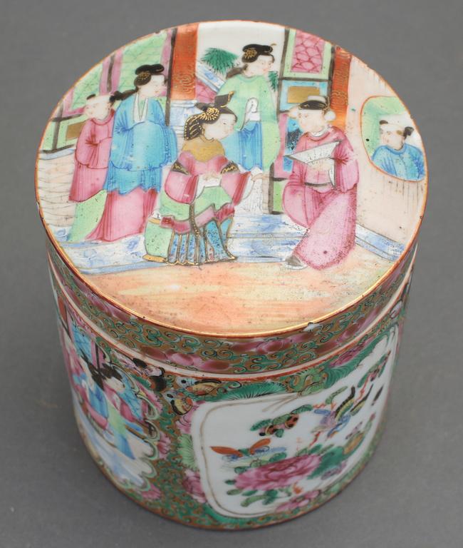 FAT samt TEDOSA, porslin, Kanton, Kina, 1800-tal.