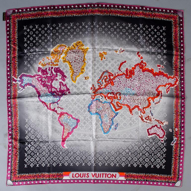 SCARF, "Monogram Map", Louis Vuitton.