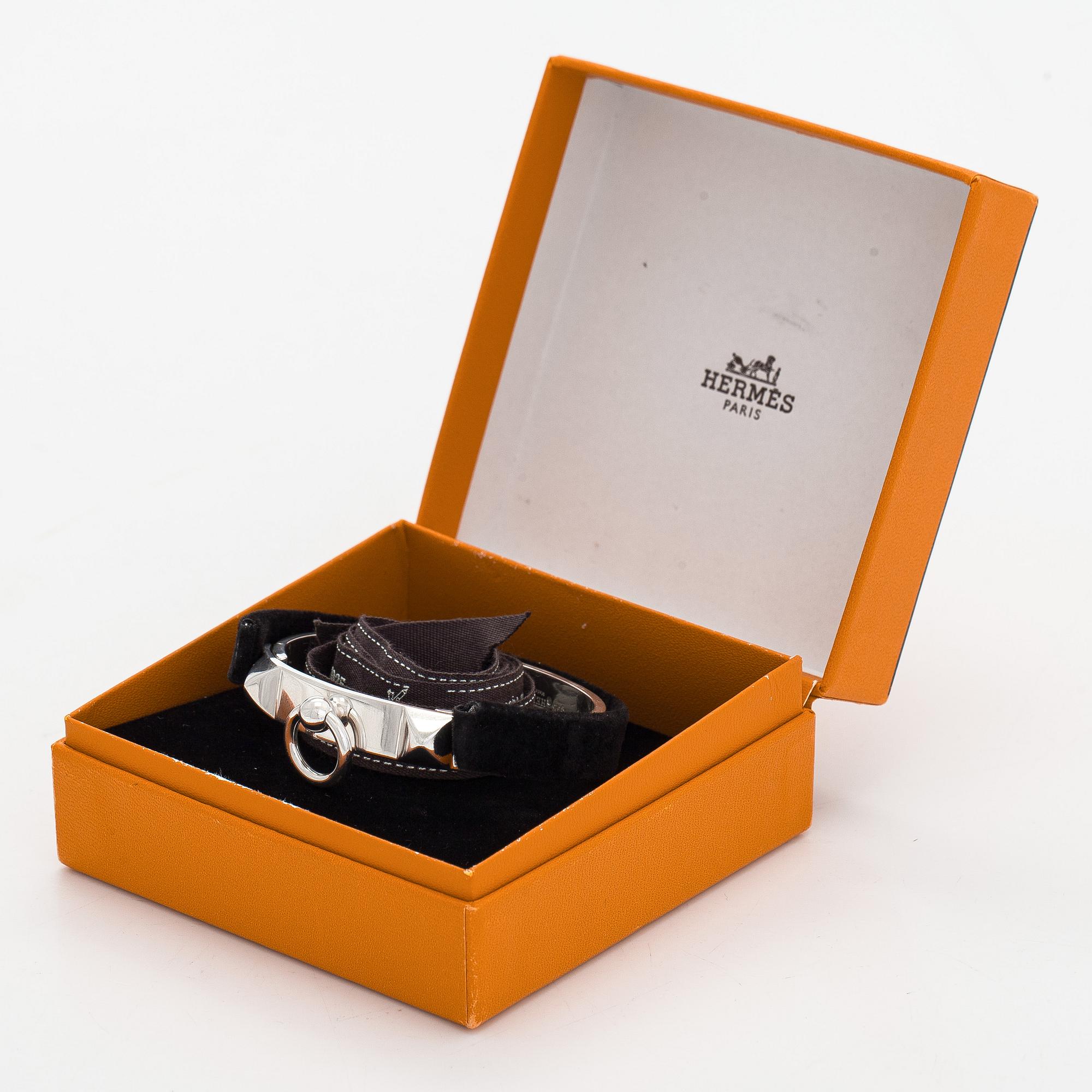 Hermès, armband, sterling silver, "Collier de Chien".