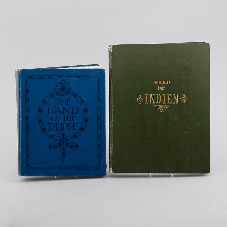 BÖCKER: The Land of the Rupee, 1912 samt Minnen från Indien 1911/12.