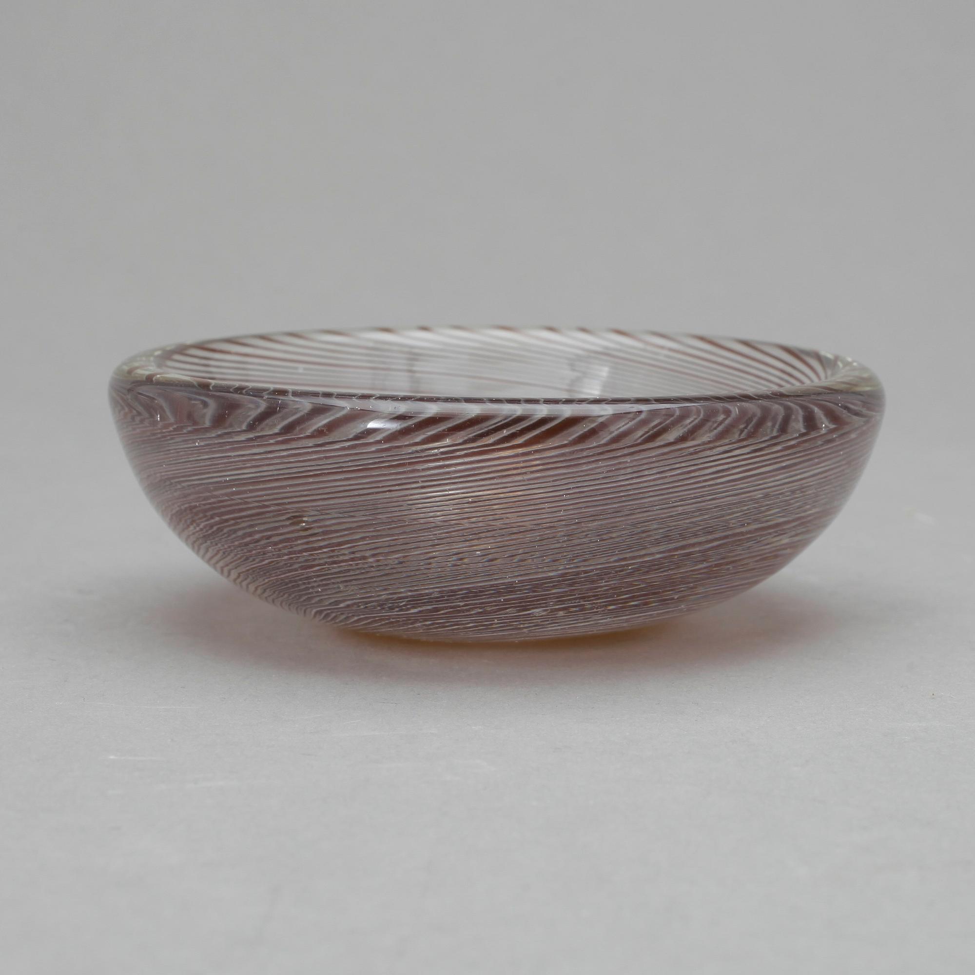 SKÅL, glas, Venini, Murano, Italien.