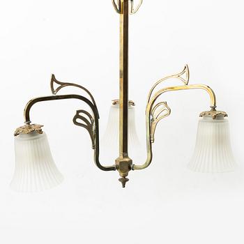 Jugend/Art Nouveau, Ceiling lamp, early 20th century.