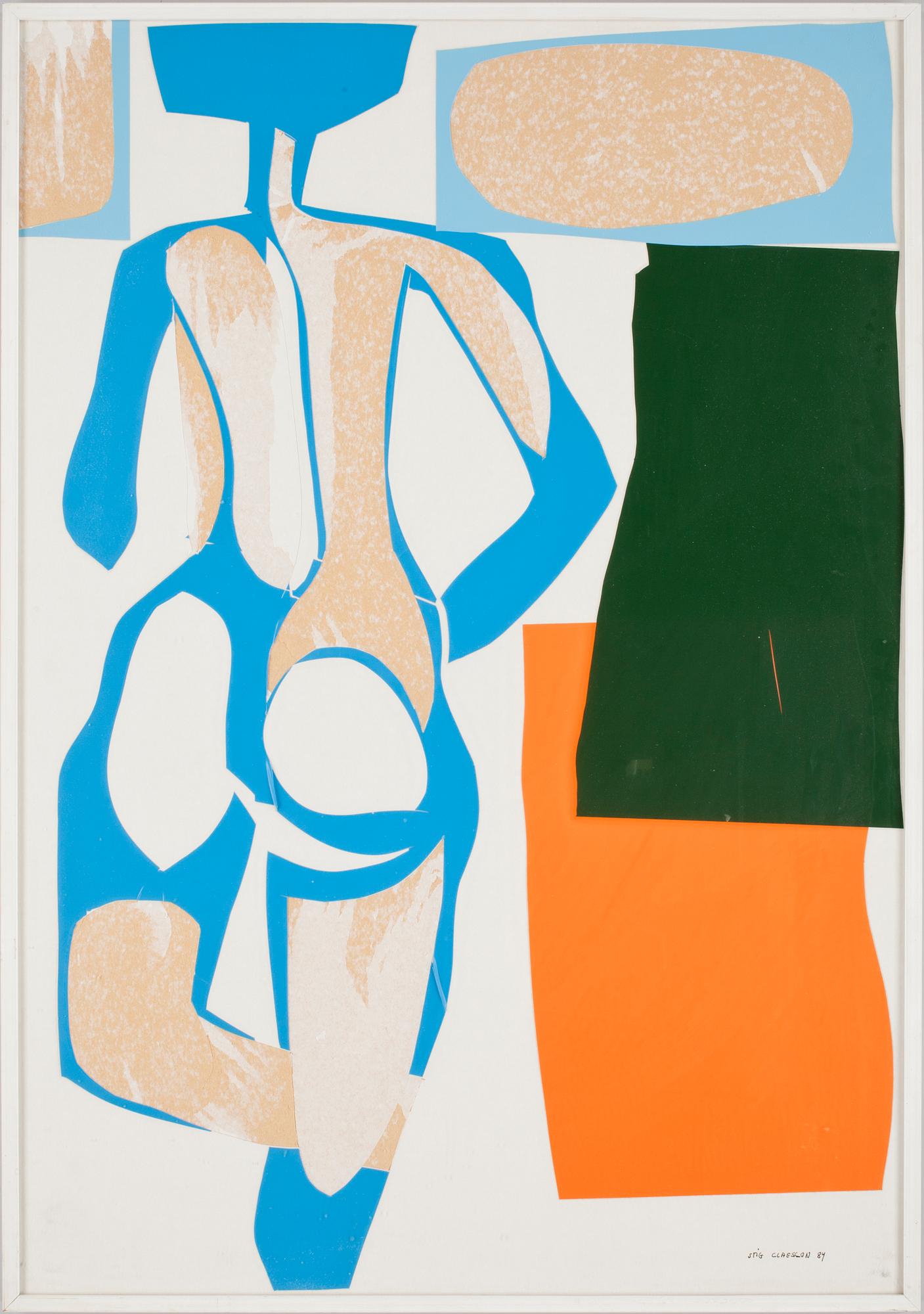 STIG CLAESSON (SLAS), collage, sign o dat.