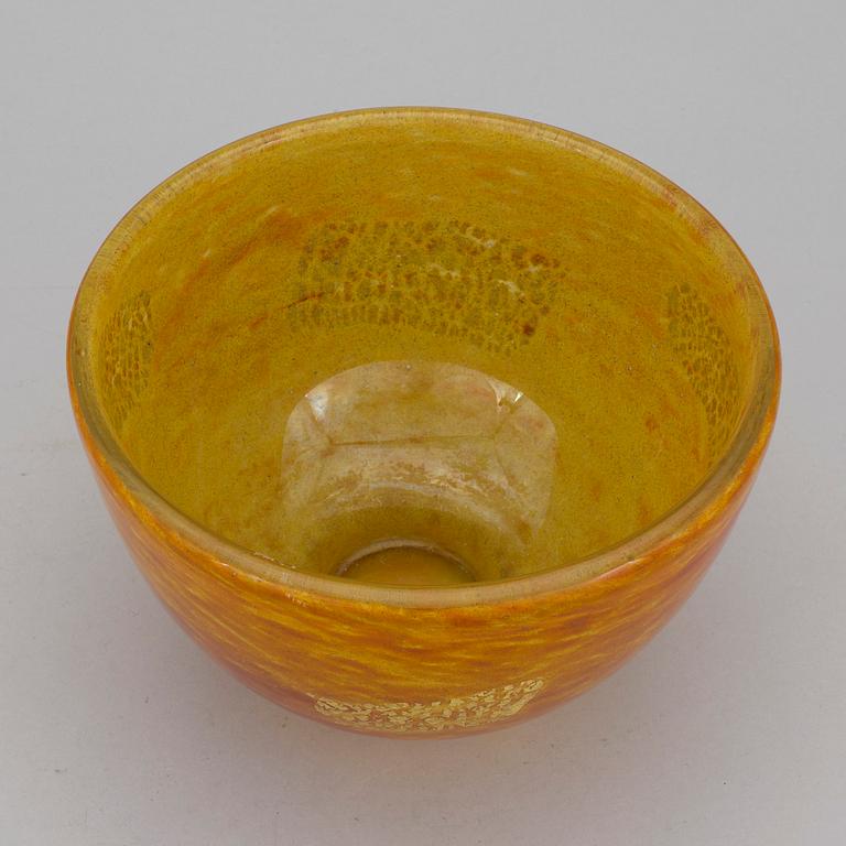 DAUM, skål glas, Nancy, Frankrike, 1900-talets andra hälft.