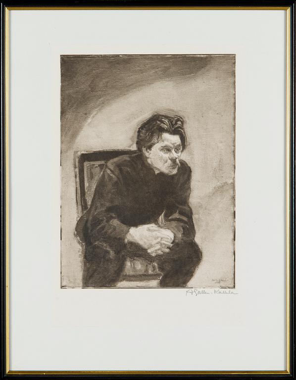 Akseli Gallen-Kallela, "Porträtt av Maksim Gork".