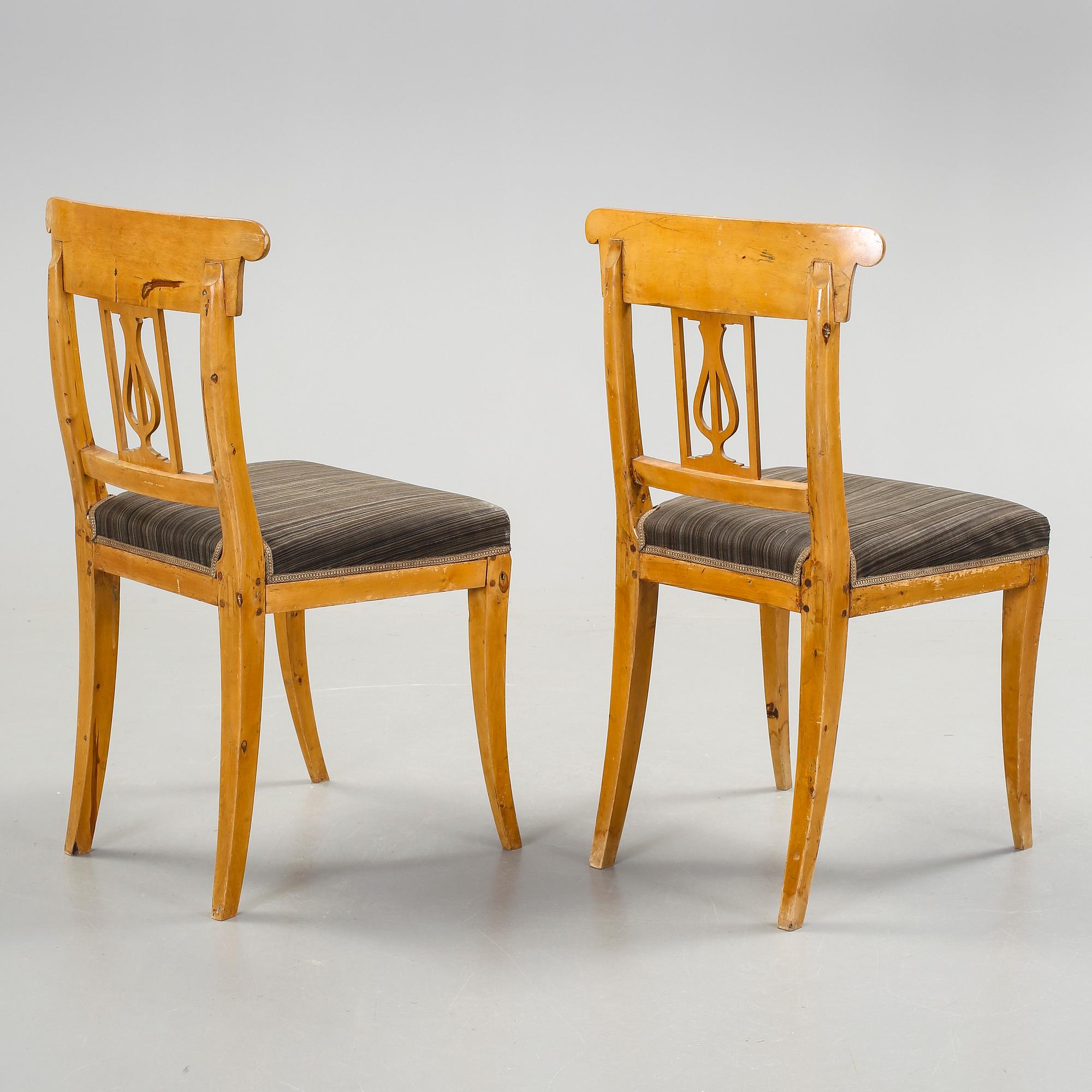 STOLAR, 6 st, karl Johan, 1800-talets första hälft.
