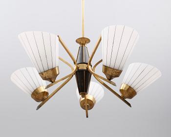 TAKLAMPA, 1950-tal. Höjd ca 63 cm.