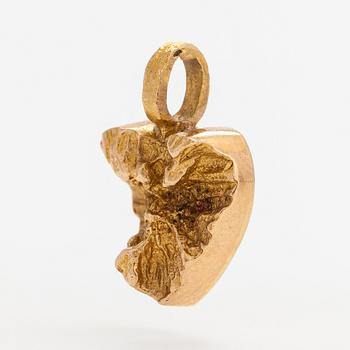 Björn Weckström, A 14K gold pendant "Heart". Lapponia 1975.