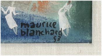 MAURICE BLANCHARD, blandteknik på papper, sign o dat 53.