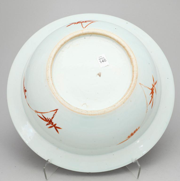 SKÅL/HANDFAT, porslin. Sen Qing dynasti, 1800-tal.