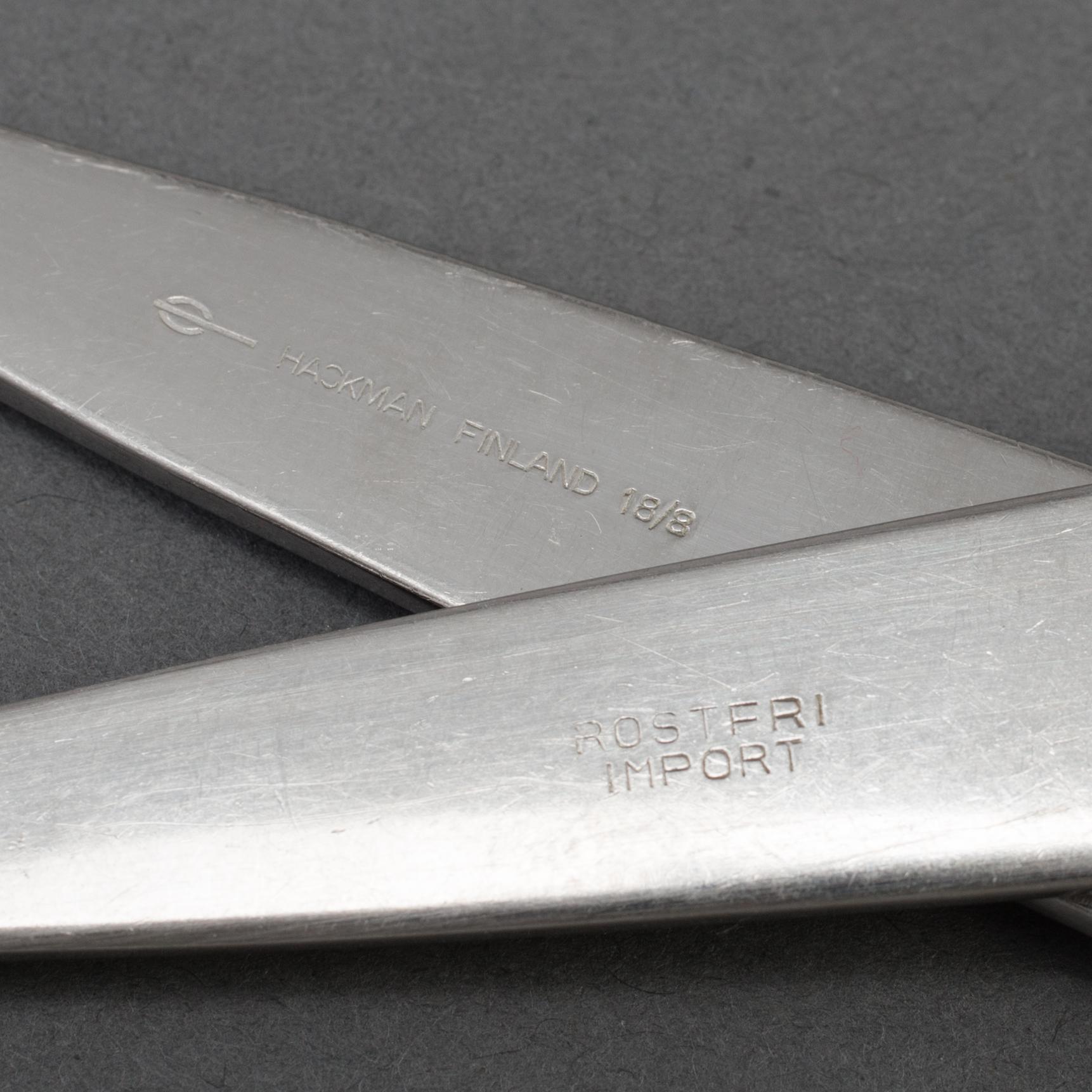 A set of 50 pieces of 'Scandia' cutlery by Kaj Frank for Hackman, Sorsakoski.