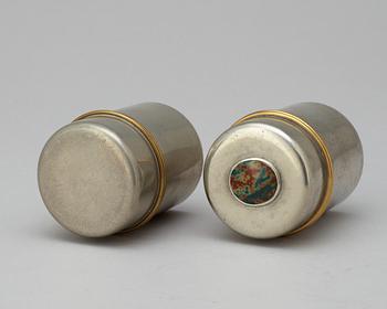 A set of two Estrid Ericson pewter boxes by Svenskt Tenn.