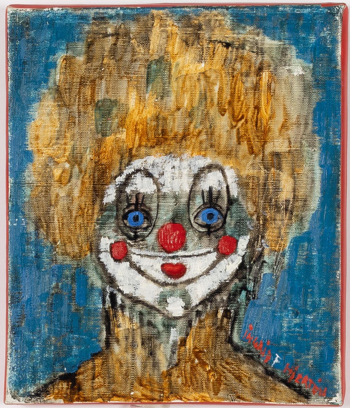 Ingrid Hjertén, "Självporträtt som clown".