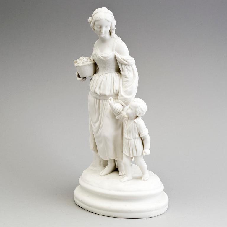 A LATE 19TH CENTURY PARIAN GROUP, Gustafsberg.