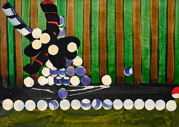 562E. Carl Fredrik Reuterswärd, "Biljard med knuff".