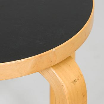 Alvar Aalto, A 1960's-1970's E60 stool for Artek, Finland.