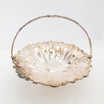 Bread plate Rococo style, silver plate, 20th century.