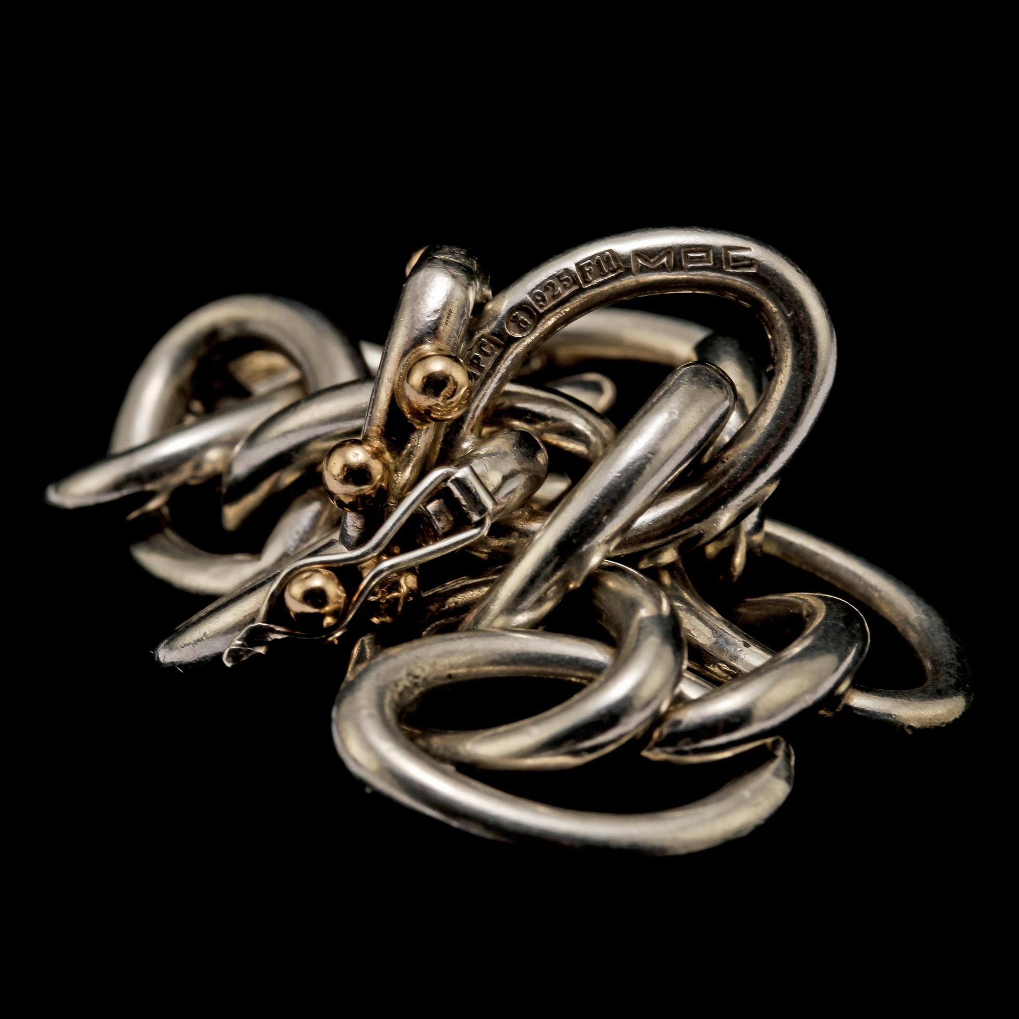 ARMLÄNK, sterlingsilver, MPC, Michael Persson Carling, Göteborg, 2004. Vikt 51 g.