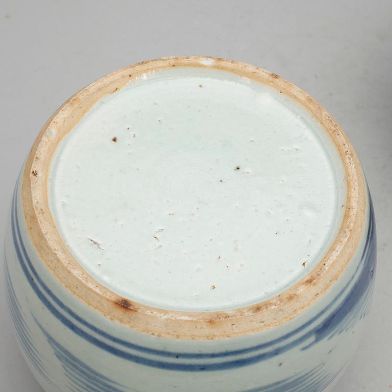BOJANER, 2 st, porslin, Kina, 1800-tal.