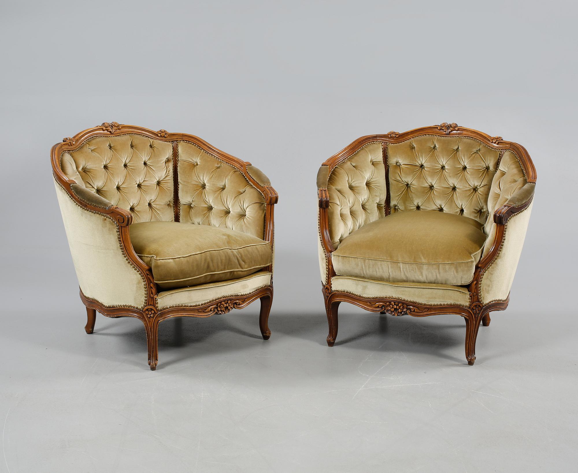 SOFFGRUPP, rokokostil, omkring 1900-talets mitt.