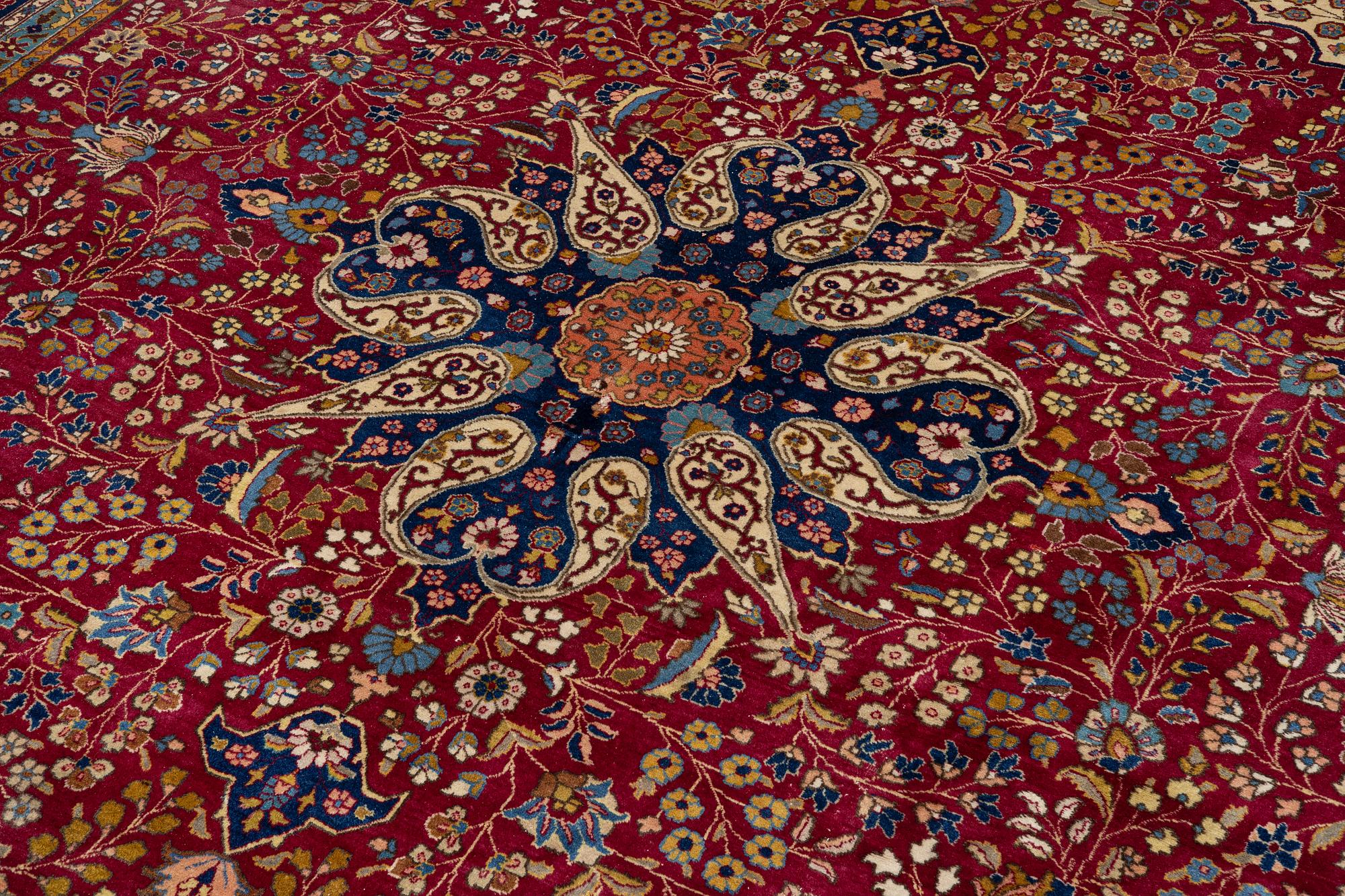 Carpet, Kirman, approx. 330 x 330 cm.