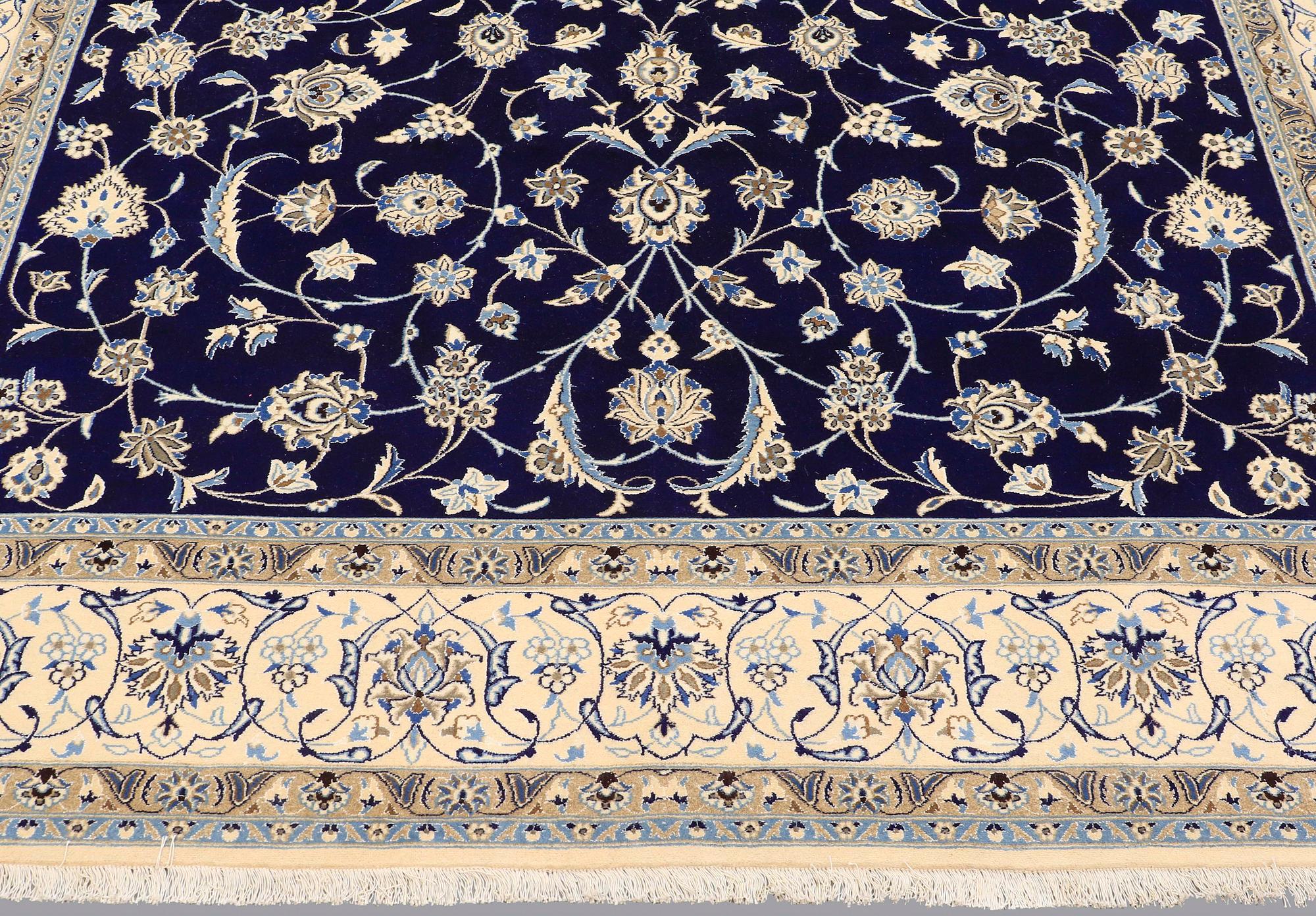 A carpet, Nain part silk, 350 x 250 cm.