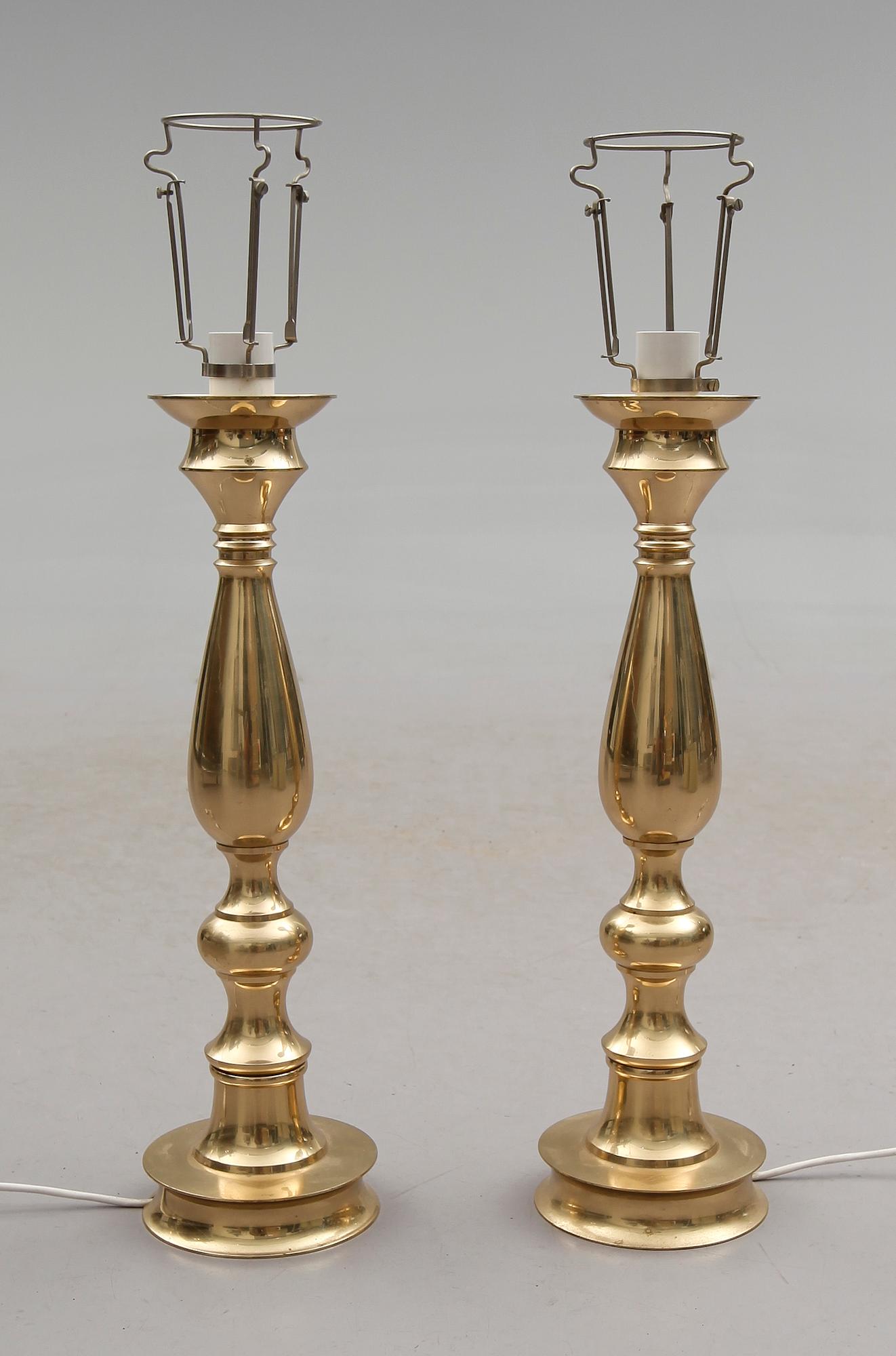 BORDSLAMPOR, 1 par, 1960-/70-tal.