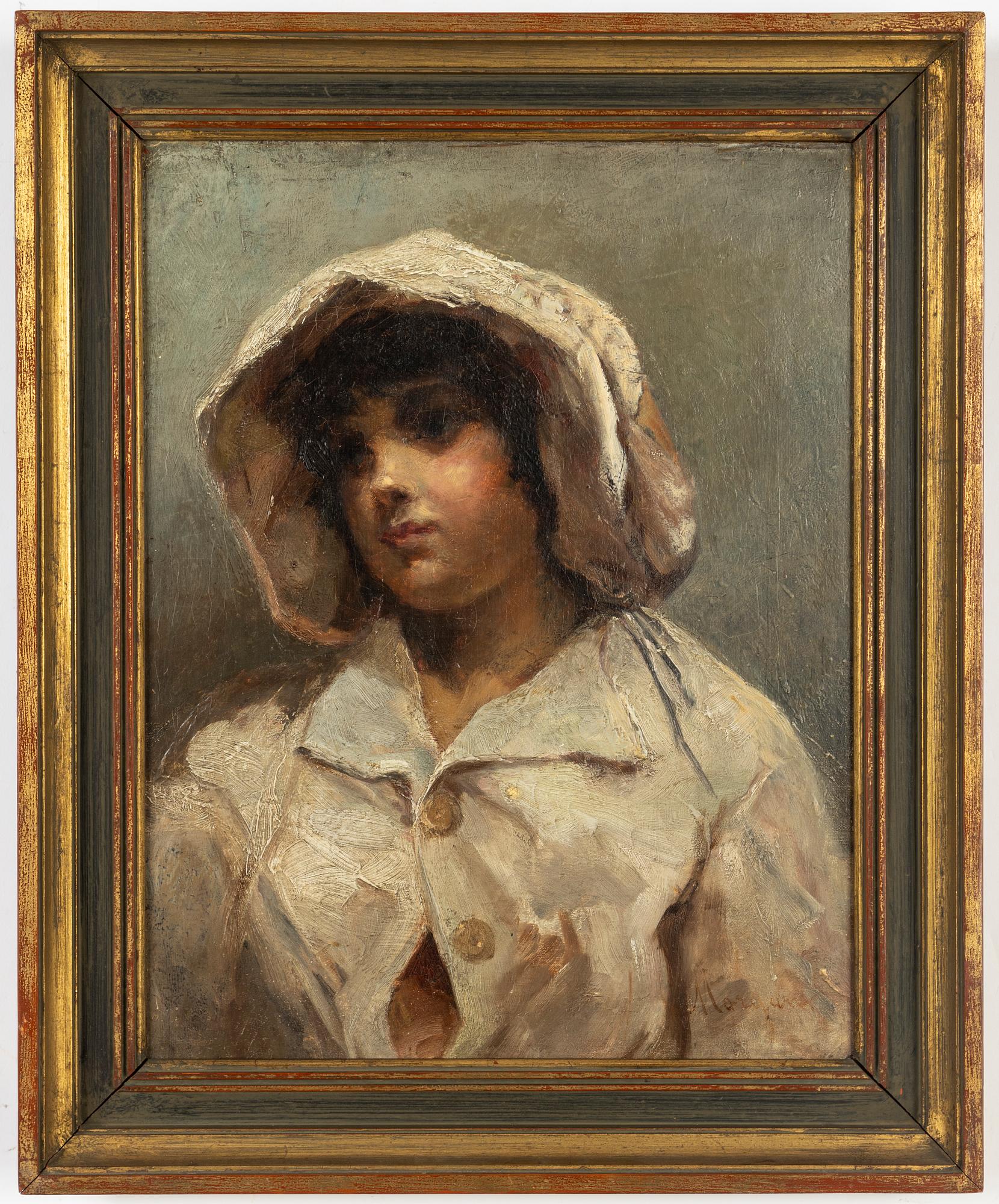 Unknown artist, 19th Century, oil on canvas, indistingtly signed.