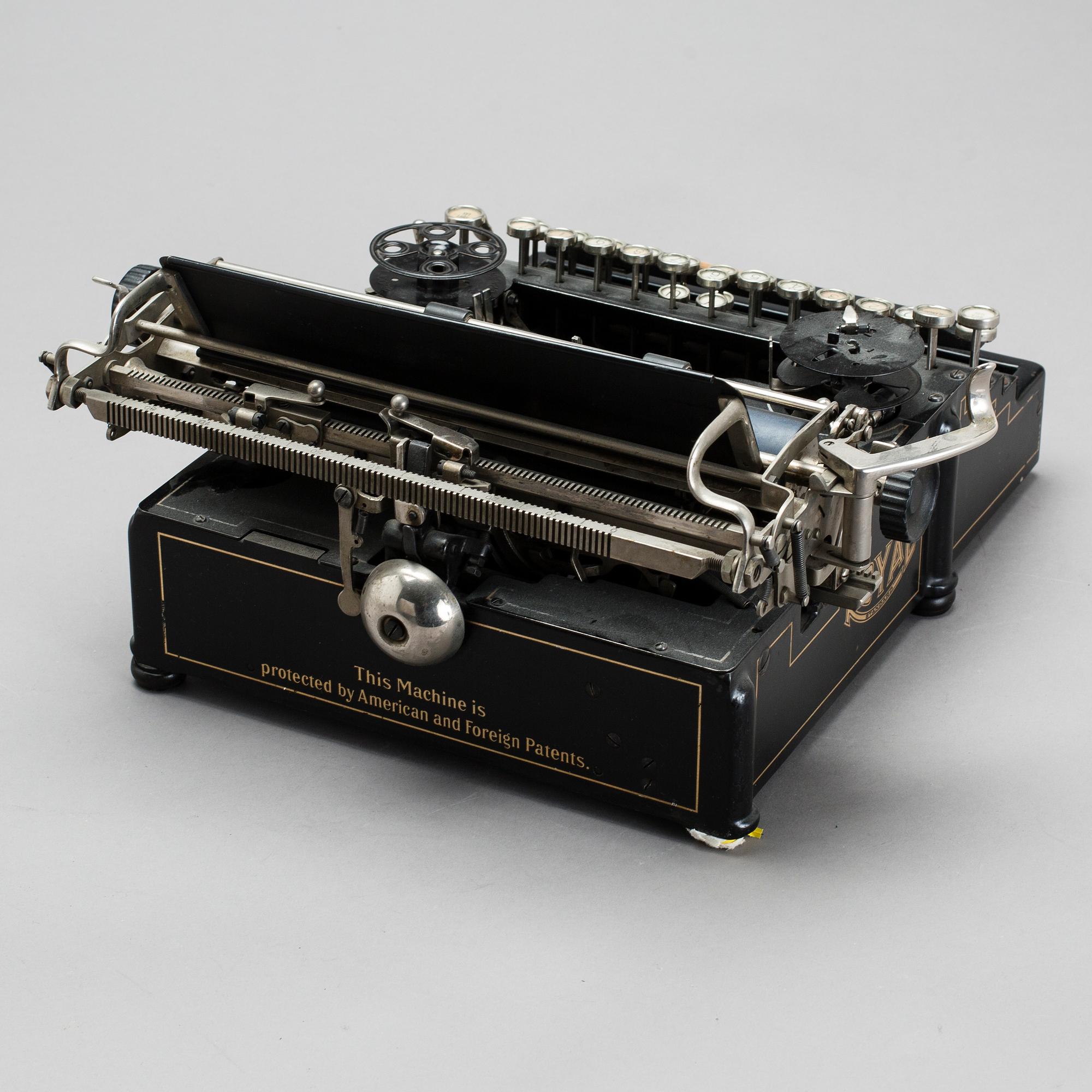 SKRIVMASKIN, Royal Standard  New York. Omkring 1900.
