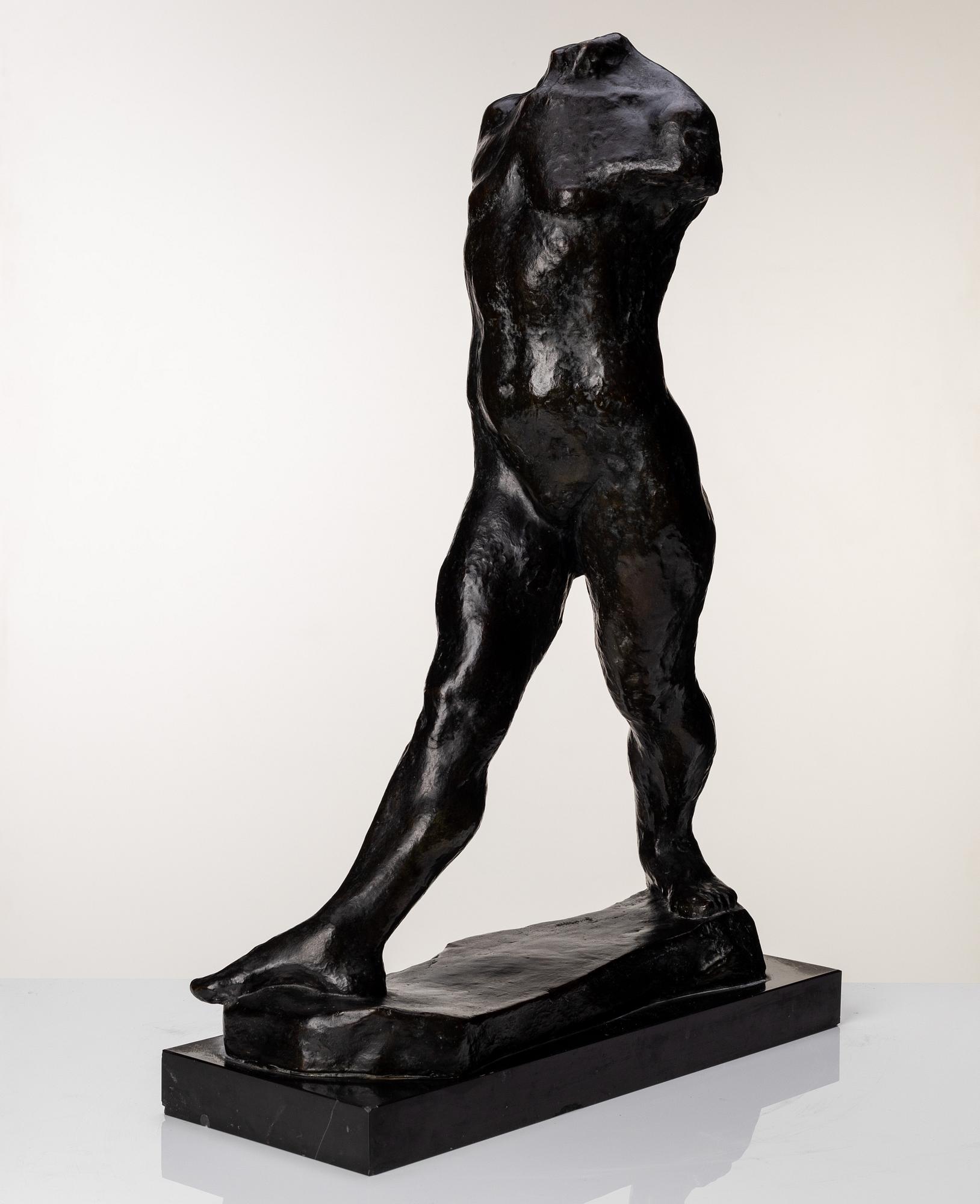Gudmar Olovson, sculpture. Signed. Numbered. Foundry mark. Bronze, total height 67 cm, length 46 cm.
