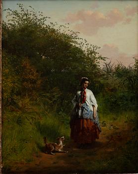 William Crosby, attributed, The Dog Walk.