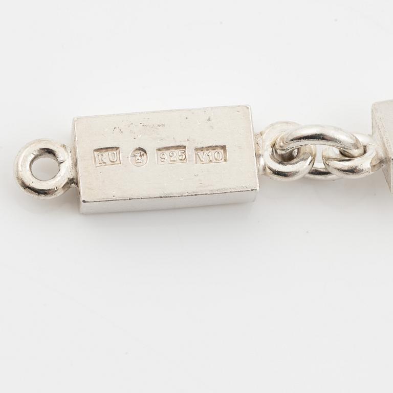 Rey Urban, collier, stavkedja sterling silver, Stockholm 1995.
