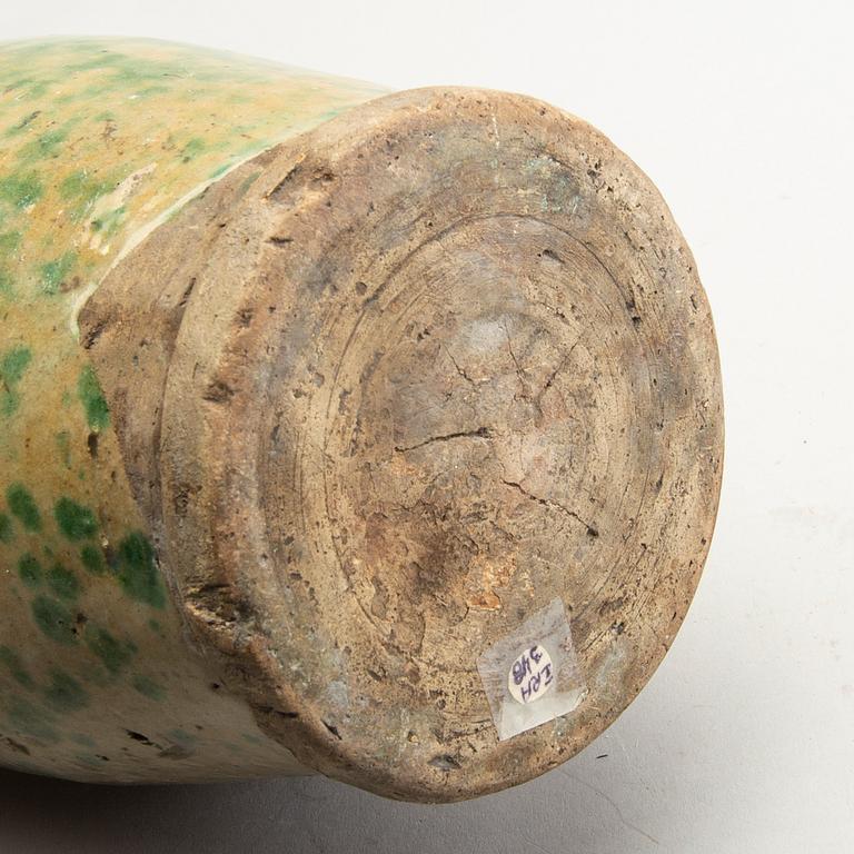 A group of green glazed oriental ceramics, circa 1900.