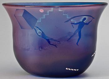 SKÅL, glas, Bertil Vallien Åfors.