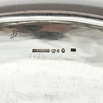 W.A. Bolin, a silver plate/tray, Stockholm, Sweden 1920.