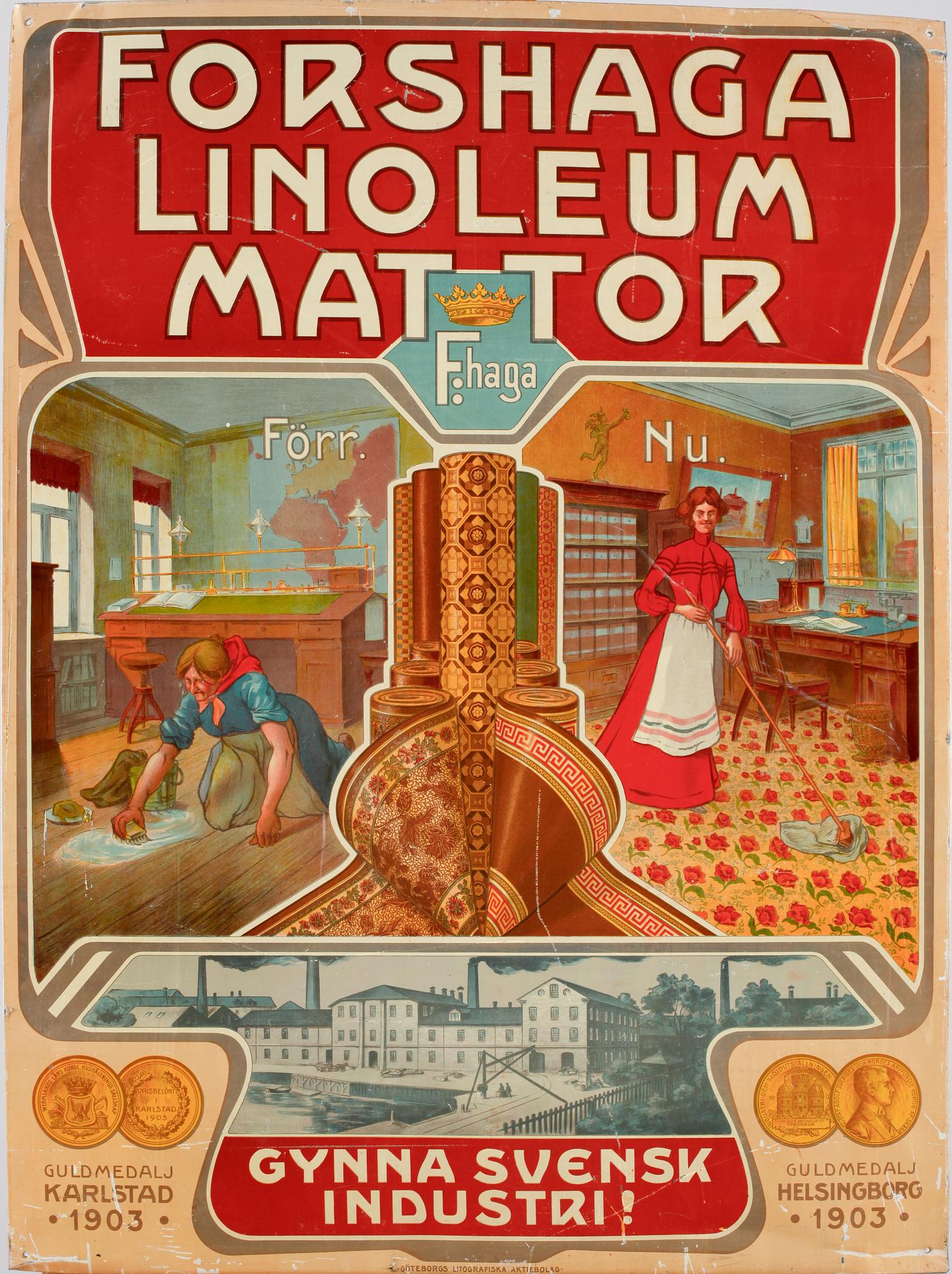 REKLAMSKYLT, plåt, tidigt 1900-tal.